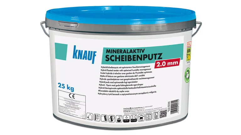 Hybridputz mit mineralischer Rezeptur 2 mm